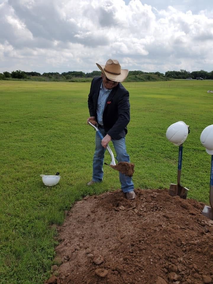 Robert Rizo at the Heroes Memorial Park groundbreaking ceremony